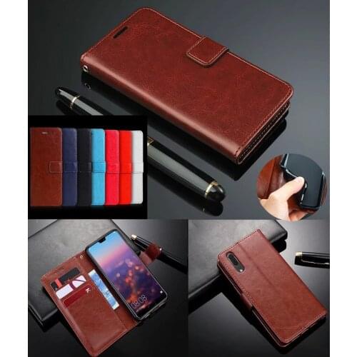 For Huawei P20 Pro Luxury Retro Wallet Stand Flip Leather Case For Huawei P20 Lite Case For Huawei P20 Plus Wallet Case