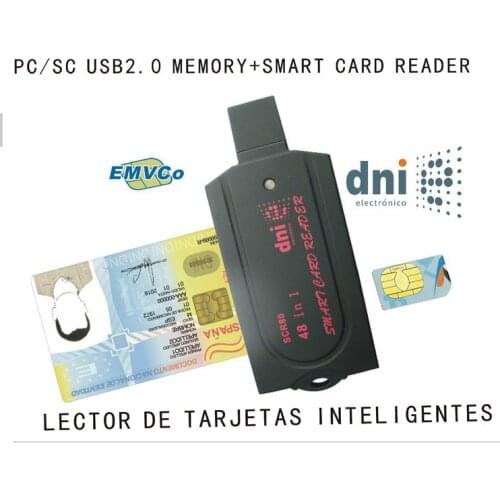 USB Smart Card Reader pc/sc scr80 support SD(7 in 1) micro SD MS(3 in 1) M2 SIM iso7816 ic Smart Card with SDK card reader
