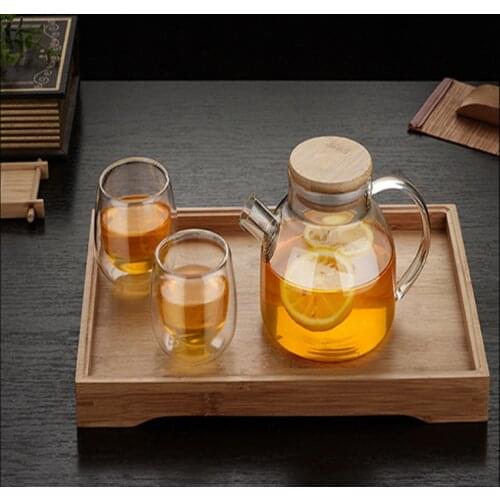 High Quality Borosilicate Glass Teapot With 304 Stainless Steel Filter Double Insulated Tea Cup Heat-Resistant Loose Leaf Teapot