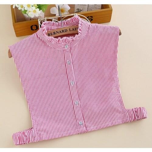 YSMILE Y Fashion Personality Striped Detachable Collar High Quality Remove Women Clothes Accessories All Match Shirt Collars
