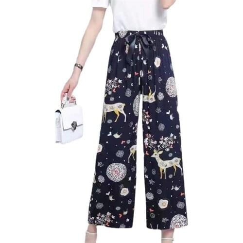 Women Cotton Sleep Pants Sleepwear Print Sleep Bottoms Casual Nightwear Pajamas Home Clothes Summer Pyjamas Homewear Pijamas