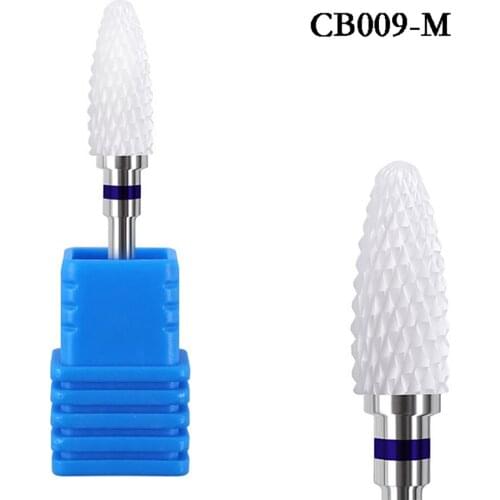 1PC Ceramic Nail Drill Bit Milling Cutter For electric manicure machine accessories Nail Art Tools