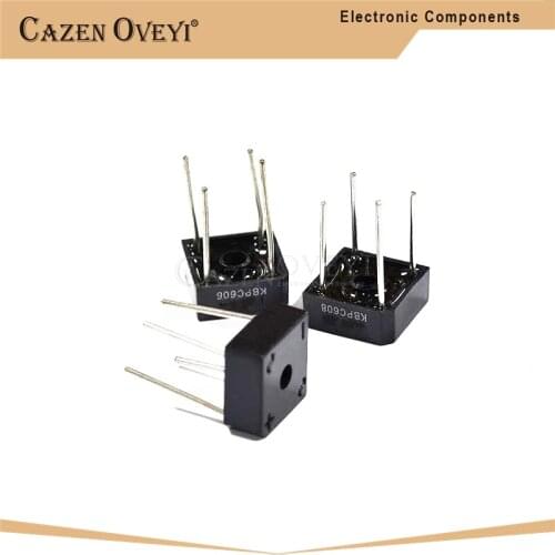 10pcs/lot KBPC608 KBPC-608 6A 800V Single Phases Diode 4pin bridge rectifier new original