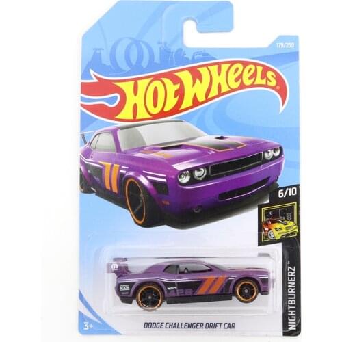 2019 Hot Wheels DODGE CHALLENGER DRIFT CAR Metal Die-Casting Sports Car Toy Collection Gift Mini Simulation Racing Model