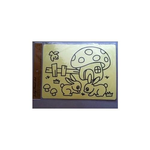 Free shipping 40pcs/lot Color Sand art kit for children preshool toys, diy sand paint