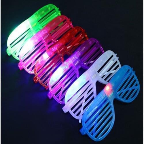 6PCS Glowing Party Sunglasses Led Neon Glasses Decoration Party For Birthday Christmas Glow Sunglasse Rave Party Glasses