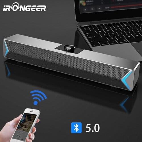 D6 2020 TV Sound Bar AUX USB Wired and Wireless Bluetooth Home Theater FM Radio Surround SoundBar for PC TV Speaker for Computer