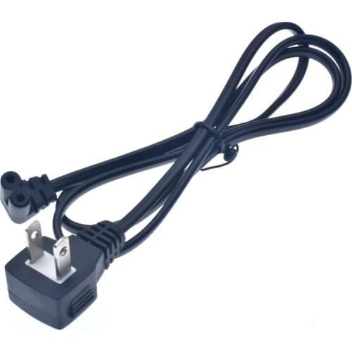 C7 90 Degree Angle AC Power Cord for Samsung Philips Sony LED TV US 2PIN NEMA 1-15P to IEC C7 Power Lead Adapter Cable VDE Cord