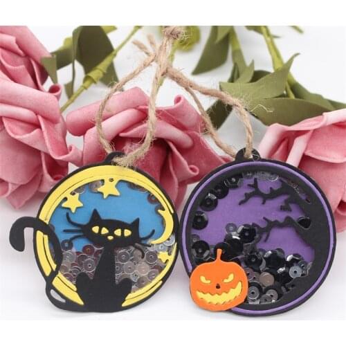 KSCRAFT Halloween The Label Metal Cutting Dies Stencils for DIY Scrapbooking/photo album Decorative Embossing DIY Cards