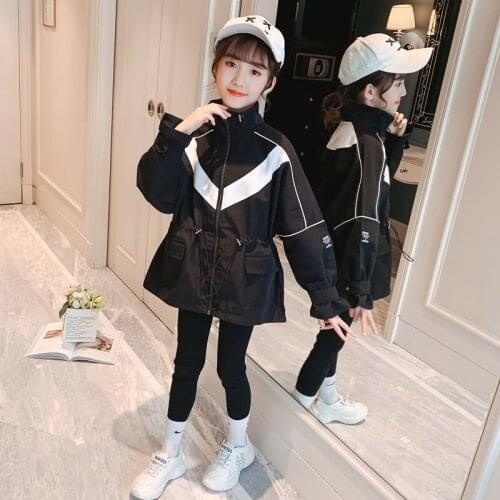 Girls Babys Coat Jacket Outwear 2021 Vintage Thicken Winter Warm Cotton Fleece Windbreaker High Quality Childrens Clothing