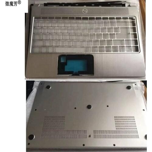 Laptop Bottom Base Cover&Palmrest upper cover for MSI Prestige PS42 MS-14B1 Silver