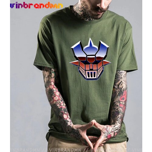 New Summer Mazinger Z T-Shirt Cotton Ultraman Metal Heroes Giant Monster Space Garrison Films Ofertas Men TShirt Camiseta Hombre