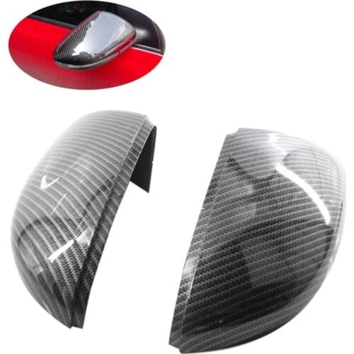 NewSide Mirror Covers Caps(Carbon Look)Replacement Carbon Mirror Caps For Vw Golf 6 Jetta Mk6 Gti Gtd R20 Exterior Mirror