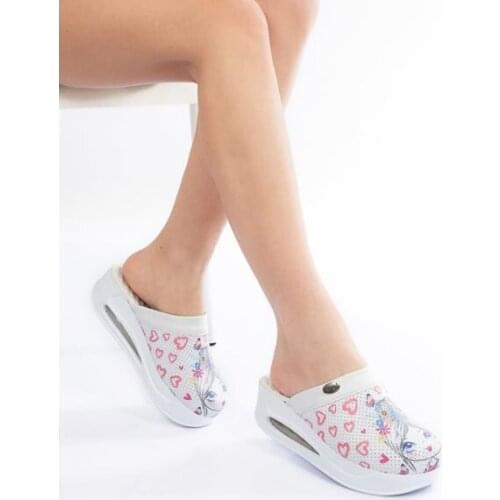 ORTHOPEDIC SABO SLIPPERS DOCTOR NURSE HOSPITAL ASCI SLIPPERS KALPLİ GIRL PATTERN