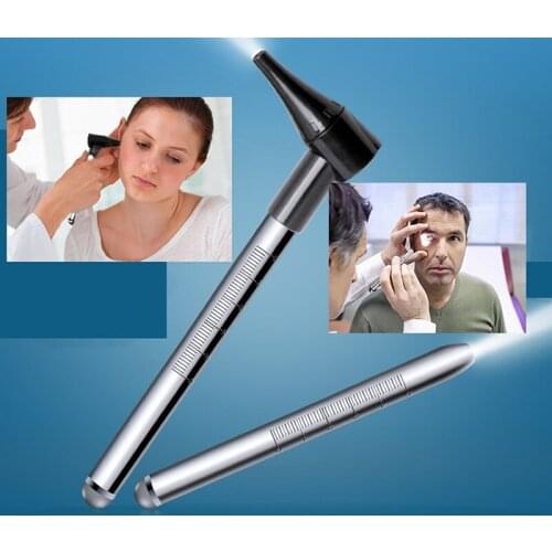 Otoscope, and equipped with specialized check eye green lenses and function of the tongue plate pressure can oral examination