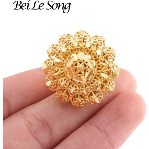 24K Gold color Couple rings ring for women girls jewelry French wedding Gifts Ring accessories resizable jewelery jewellery