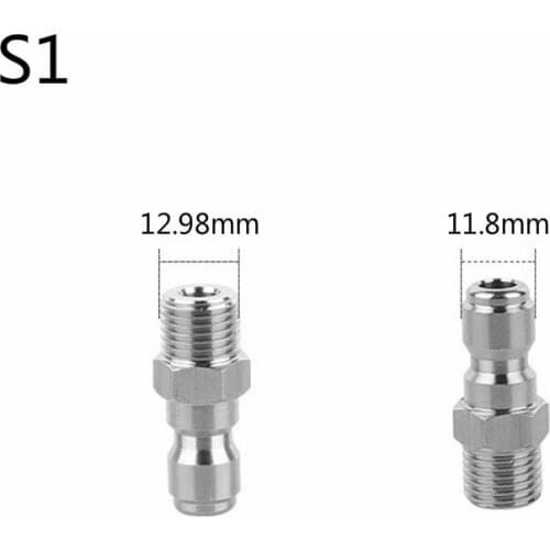 Pressure washer foam gun connector 1/4" quick connection foam lance foam gun copper adapter quick connect brass hose coupling