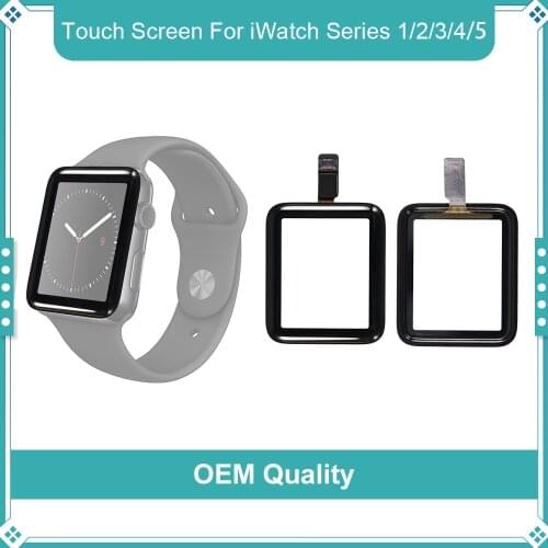 Touch Screen For Apple Watch Series 2 3 4 5 40mm 42mm LCD Outer Glass Lens Panel For iWatch Series2 38mm Touch Glass Replacement