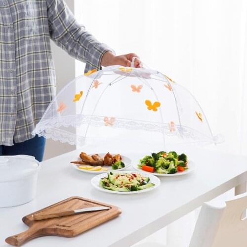 Folding Food Cover Table Net Umbrella Net Sieve Food Protector Kitchen Food Dish Cover Table Net Kitchen Tools