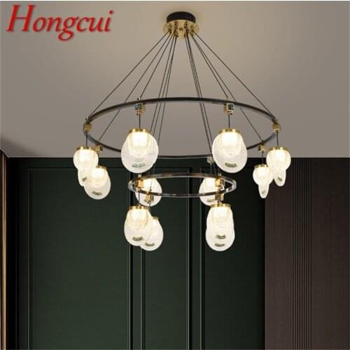 Hongcui Contemporary Pendant Light Luxury Brass LED Lamps Fixtures For Home Dining Living Room Decoration