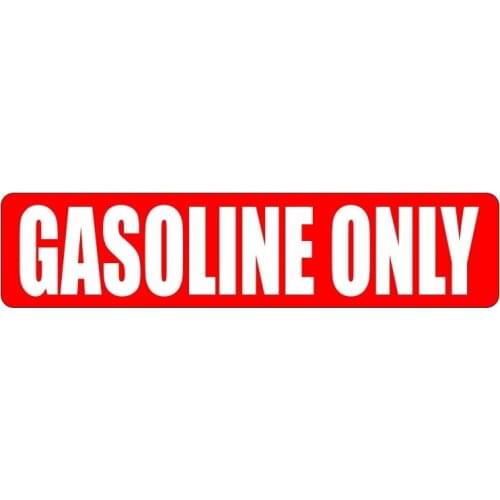 Reflective Car Sticker GASOLINE ONLY Vinyl Decal Sticker Door Labels Truck Gas Fuel Safety Label15cm