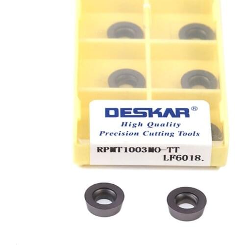 External Turning Tools RPMW1003MO-TT LF6018 Milling Carbide Inserts CNC Lathe Turning Tools Blades, For Cutting Stainless Steel