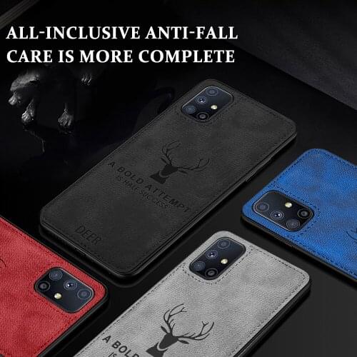For Samsung Galaxy A51 A71 A50 5G Ultra Thin Luxury Cloth Case Silicone Soft Cover For Samsung Galaxy Note 20 S20 FE Ultra Plus