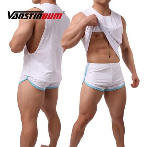 VANSTINBUM Men's Bodybuilding Jerseys