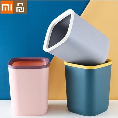 XIAOMI Youpin 12L Large Capacity Trash Can Office Bathroom Kitchen Trash Bin Living Room Bedroom Garbage Household Waste Bin