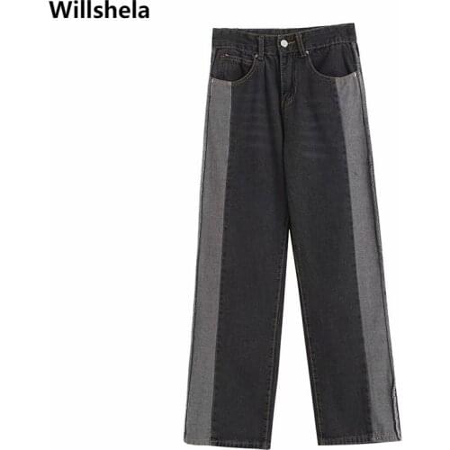 Широкие джинсы Willshela China At AliExpress