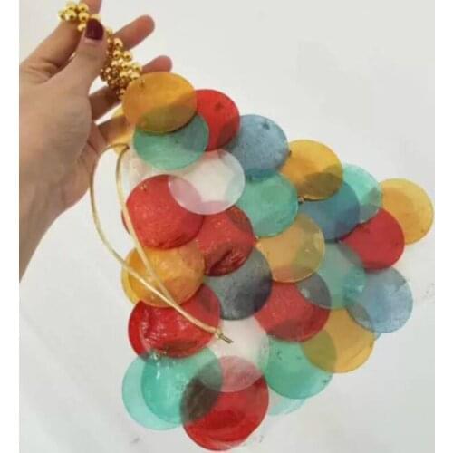 Lady Mini Chain Shoulder Bag Designer Girl Pearl Pendant Crossbody Bag NEW Shell Bags for Women Luxury Evening Sequins Handbags