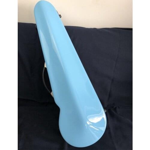 Great Lake Blue color glass fiber gap model violin hard case,fine workmanship