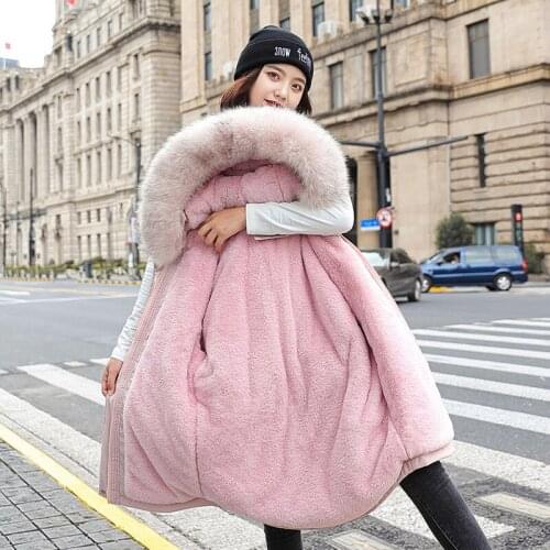 Winter Jacket Parkas 2021 -30 Degree Womens Winter Long Coats Hooded Fur Collar Thick Warm Winter Jackets Women