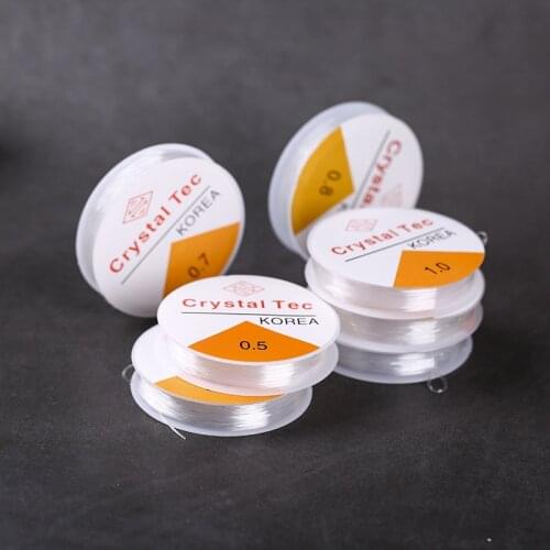 0.5mm-1mm Transparent Stretch Elastic Crystal Line Beading Rope String Cord/Thread DIY Handmade Bracelet&Necklace Accessories