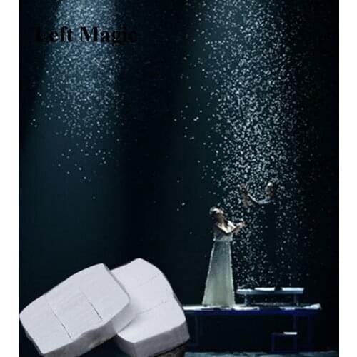 12PCS White Snowflakes Finger SnowStorm snow paper Magic Tricks Toy magician illusion Stage Props For Magician G8212