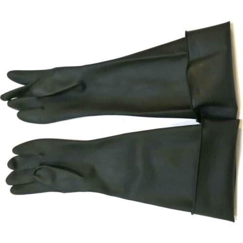 2 pieces /1pair sandblasting gloves sand blast glove 60cm free shipping