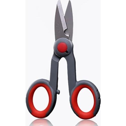 2021 Stainless Steel Fishing Scissors Cut PE Line Braid Line Lure Cutter Plies Portable Tackle For Fishing Clipper Fishing Tools