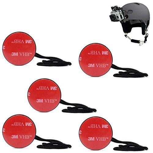 5x Tethers soporte Fixing Anchor Correa Rope de Seguridad Adhesive 3 M for GoPro 7 6 5 4 3 2 1 HD Xiaomi Yi SJCAM