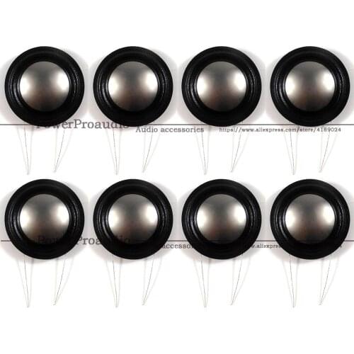 8PCS 25.9mm 1.02inch Tweeter Voice coil 8ohm 26 Core Titanium Diaphragm High Sensitivity Same Side For B&W Speaker Repair