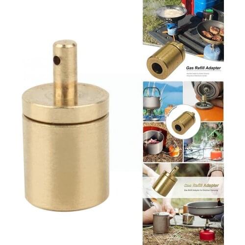 Picnic Gas Refill Adapter Outdoor Camping Hiking Stove Tank Accessory Cylinder Gas Stove Refill Practical Adapter M0P6