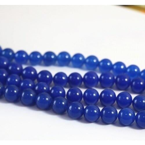 Charms New Fashion Lapis Lazuli Stone 4mm 6mm 8mm 10mm 12mm Round Loose Beads 15 Inches B27