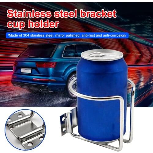 2PCS Auto Car Vehicle Cup Can Drink Bottle Holders container Stainless Steel Ring For Boat Marine Yacht Caravan Car Accessories