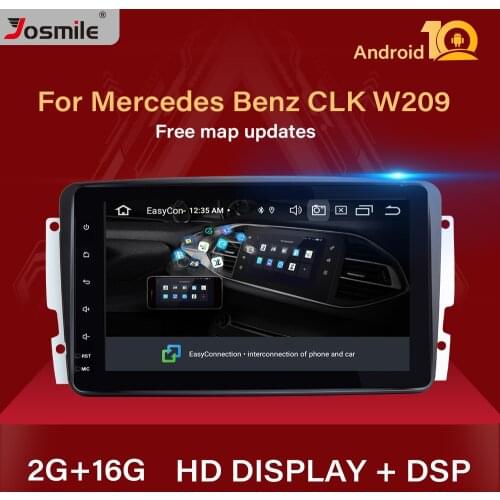 IPS 2 din Android 10 Car Multimedia Player For Mercedes Benz CLK W209 W203 W463 W208 Radio Head Unit Stereo Audio GPS Navigation