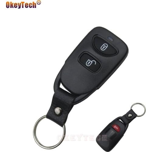 OkeyTech Remote Control Key Shell for Hyundai Elantra Kia Sportage Tucson 2 + 1 Buttons Car Auto Key Cover Case Replacement Fob