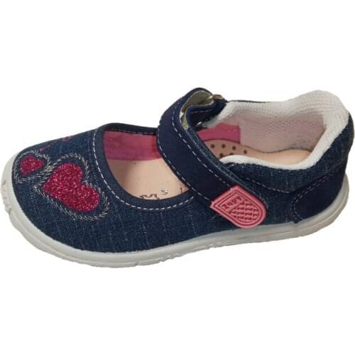 Mary Janes denim canvas with velcro, of Own range Dobsons.com for girls