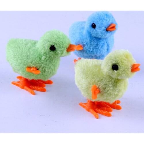 Spring chicken on the chain childrens simulation spring chicken Plush chicken on the chain chicken toy stall hot wholesale