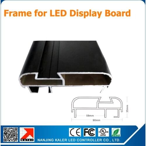 3590 led display signboard frame aluminum material fit for 3590 Arc display frame corner
