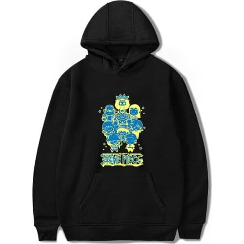 Popular Hip Hop Creative Hoodie Classic Anime Long Sleeve Pullovers One Pieces Hoodies Men/women Sweatshirt Humor Spring Autumn