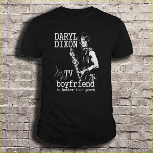 Men t shirt Daryl Dixon my TV boyfriend is hooter than yours Women t-shirt