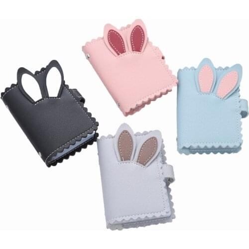 New Creative Card Bag Cute Mini Rabbit Ear Card Bag Female Ultra Thin Large Capacity Credit Card Case